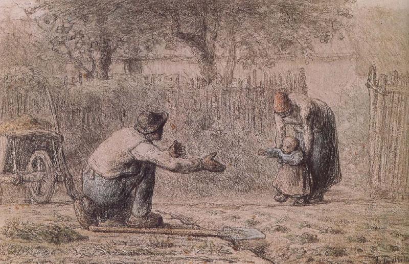 Jean Francois Millet First step Germany oil painting art